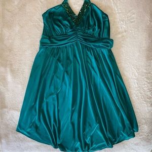 Green Halter Dress